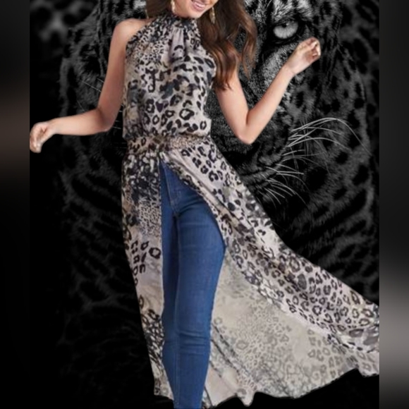 Venus Animal Print Maxi top. Size S. New In Package - Picture 1 of 11